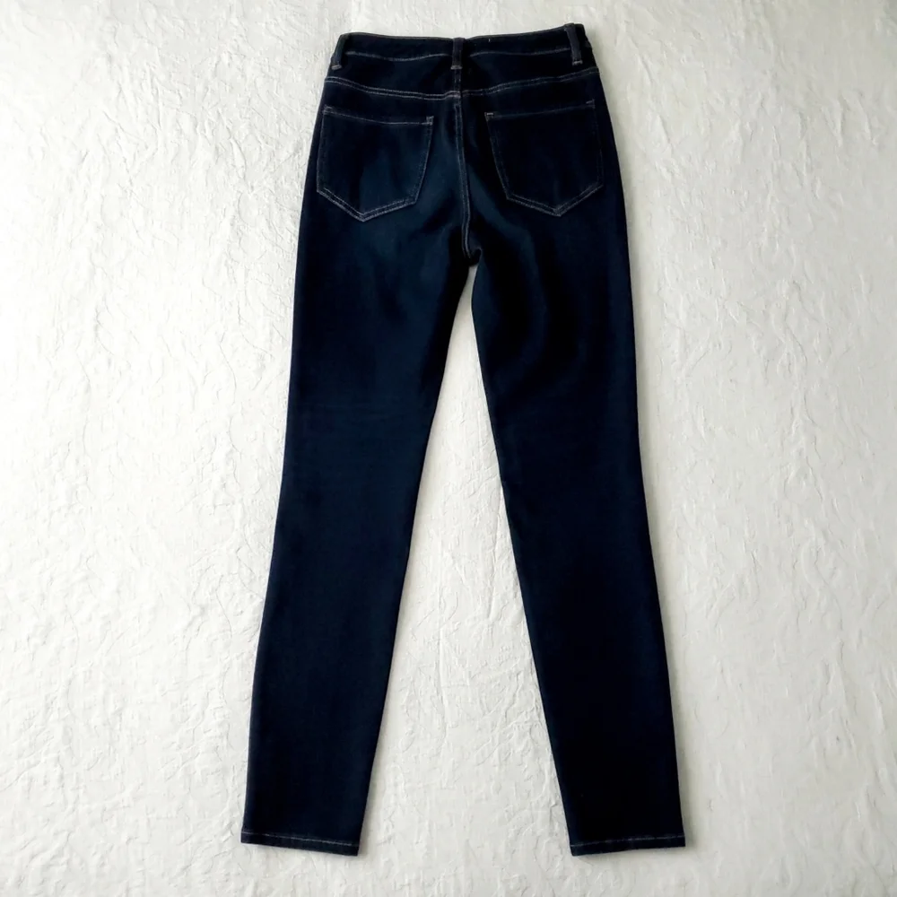 Soft Surroundings High Rise Dark Wash Skinny Jeans, Size 4